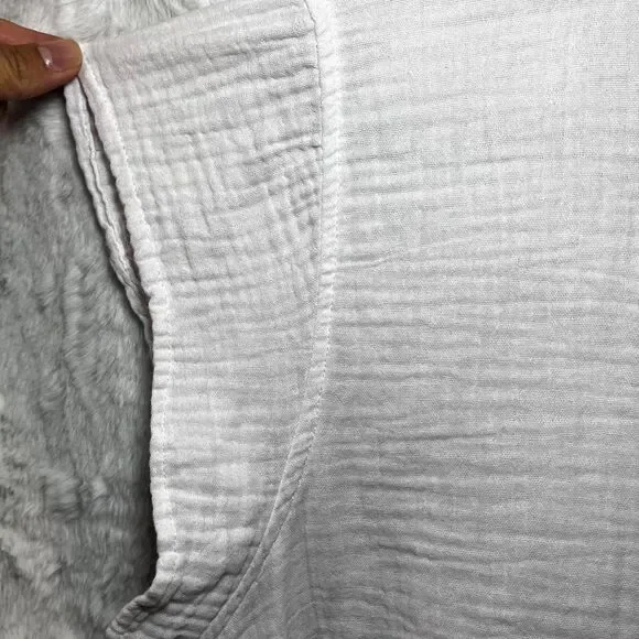 THREE DOTS - LARGE - White cotton blouse - Picture 4 of 8